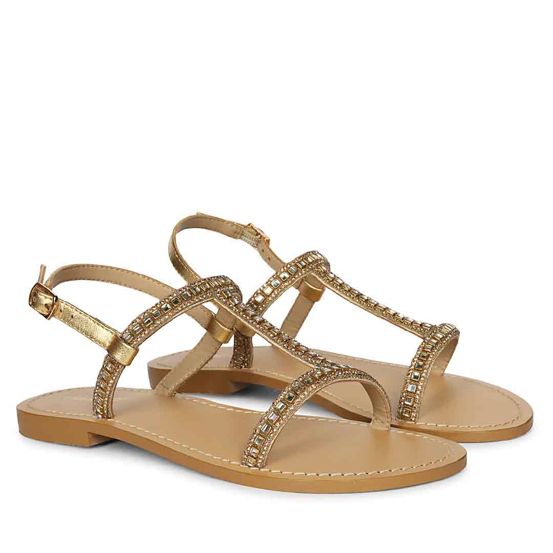 Saint Platin Leather Flats