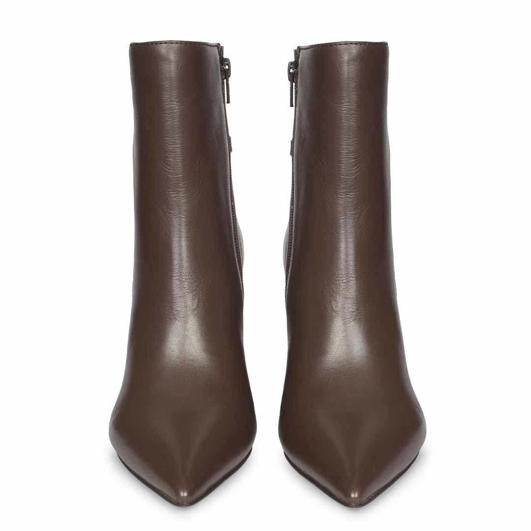 Saint Lana Golden Ring Brown Leather High Ankle