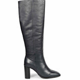 Saint Lia Blue Leather Knee High Slouch Boots