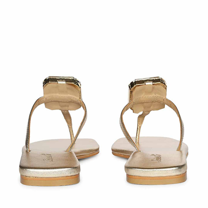 Saint Serena Luxe Platin Leather Sandals