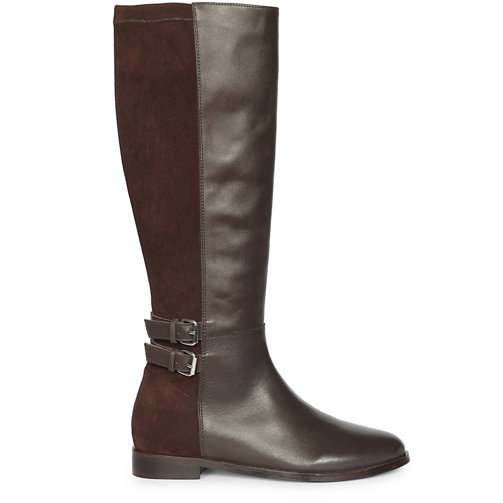 Saint Serafina Brown Leather Knee High Boots