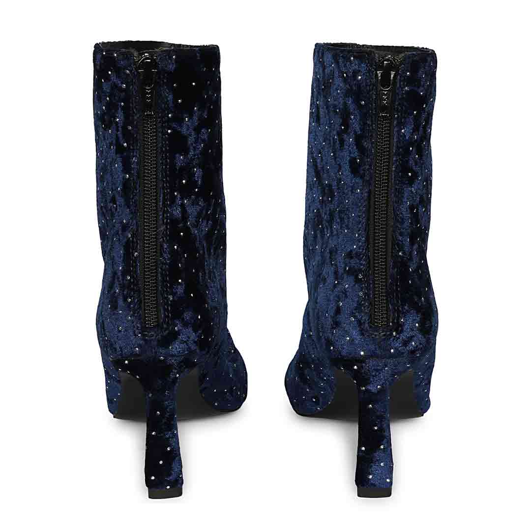 Saint BlueLeather High Ankle Boots