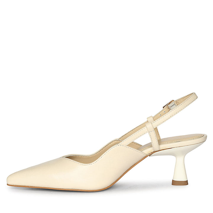 Saint Quinn Bone Print Leather Pumps
