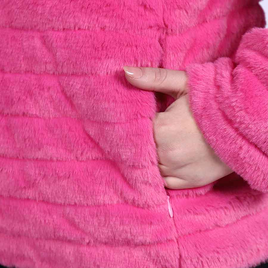 Saint Fernanda Pink Fur Women's Jackets