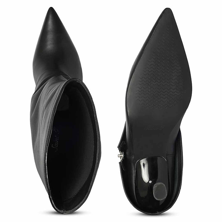 Saint Black Leather Long Boots