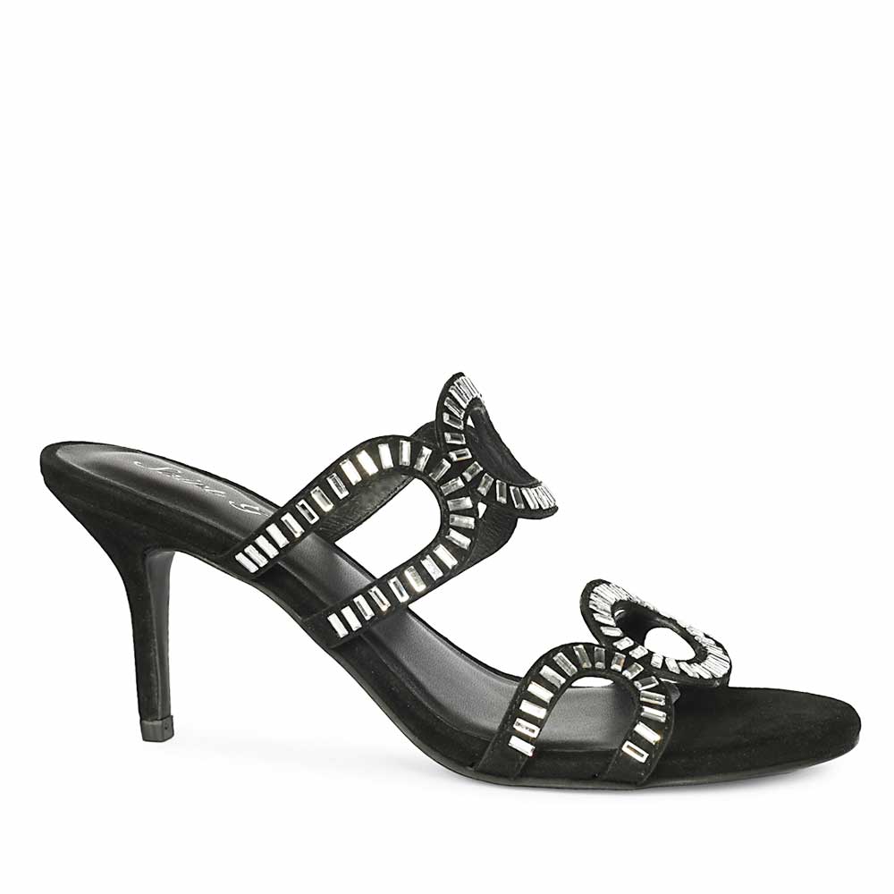 Saint Black Leather Heel