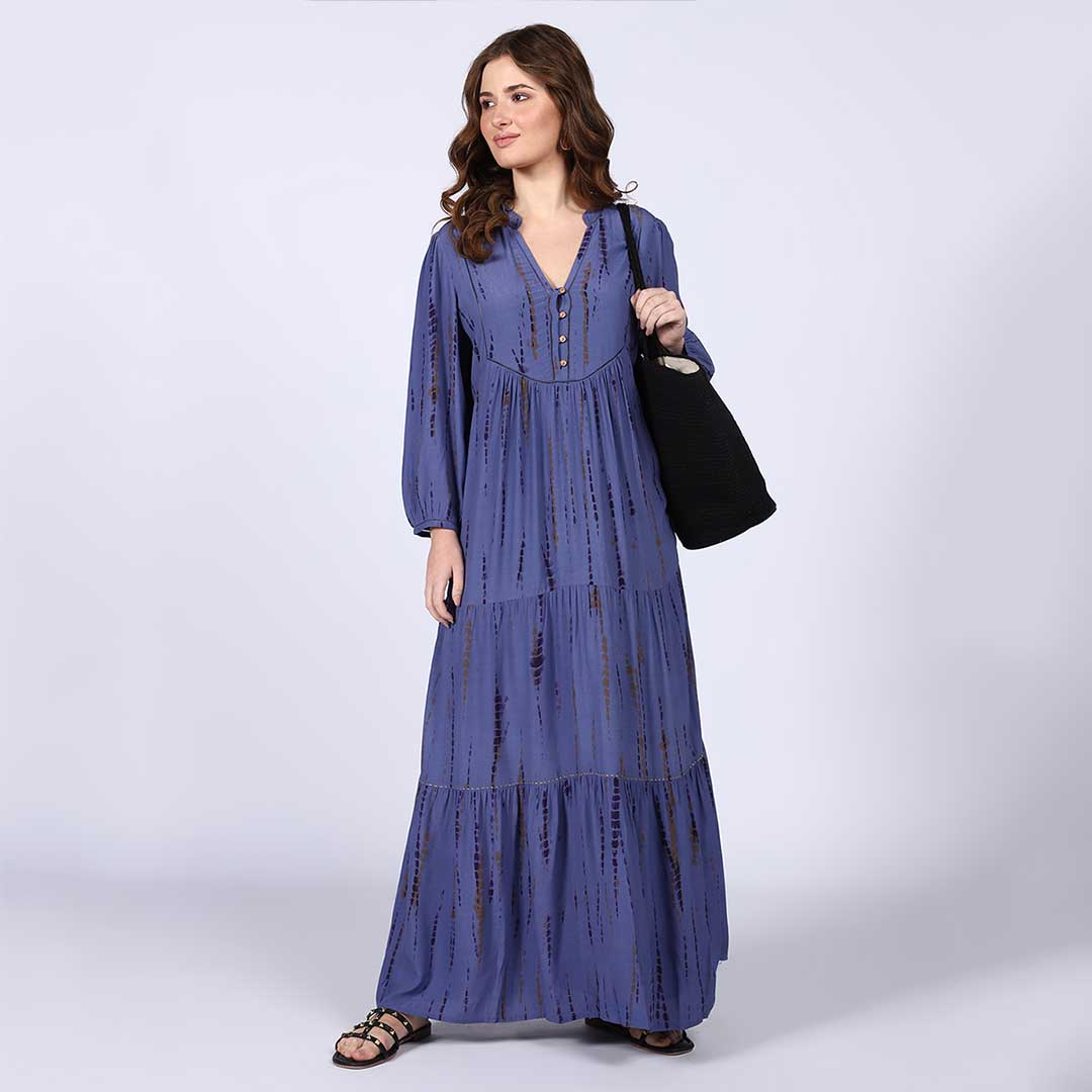 Saint Elodie Womens Midnight Blue Maxi Dresses