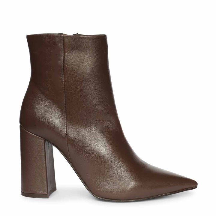 Saint Hana Handcrafted Brown Leather Ankle Boots