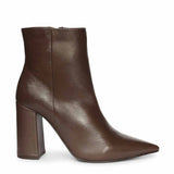 Saint Hana Handcrafted Brown Leather Ankle Boots