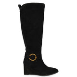 Saint  Black  Knee High Boots