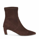 Saint Avery Brown Stretch Suede Kitten Heel Boots