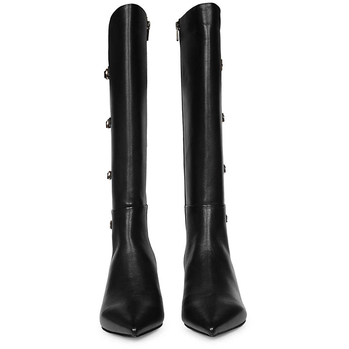 Saint  Black Leather Long Boots