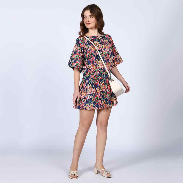 Saint Luciana Multi Cotton Lining Short Dress