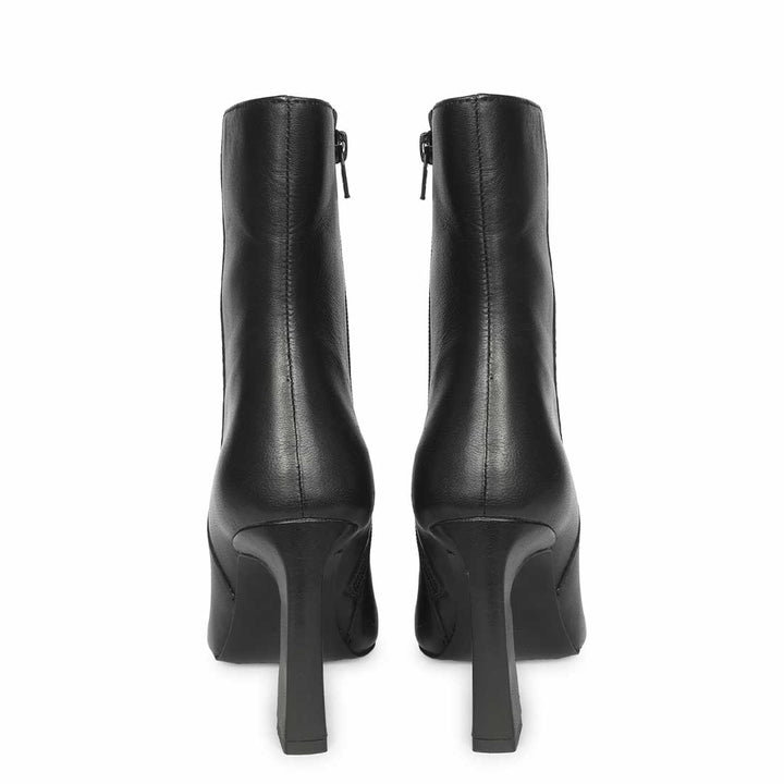 Saint  Handcrafted Black Leather Ankle Boots