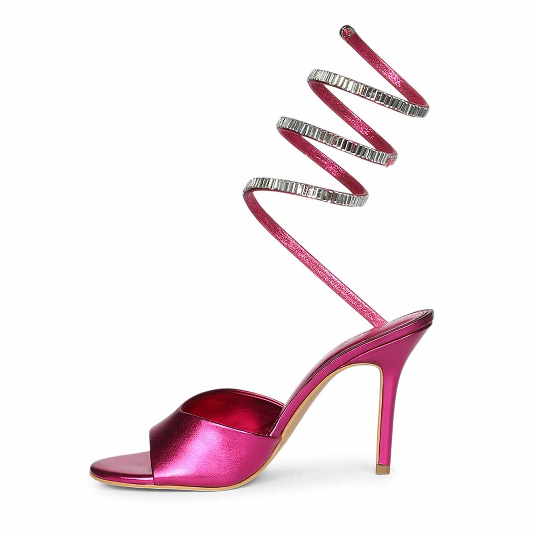 Saint Colette Fuchsia Strappy Heels