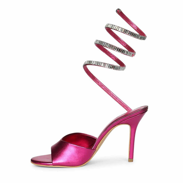 Saint Colette Fuchsia Strappy Heels