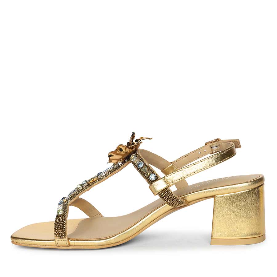 Saint Gold Leather Heel