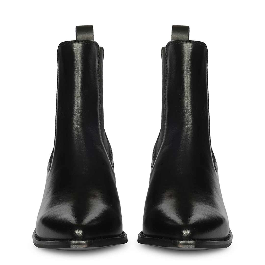 Saint Mallory Black Leather Chelsea Boots