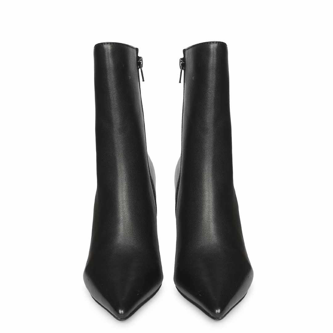 Saint  Handcrafted Black Leather Ankle Boots