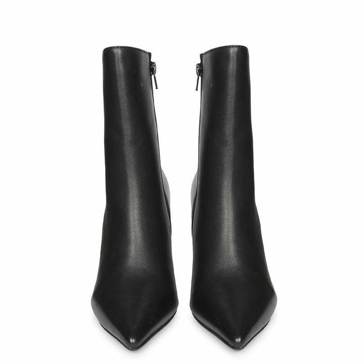 Saint  Handcrafted Black Leather Ankle Boots