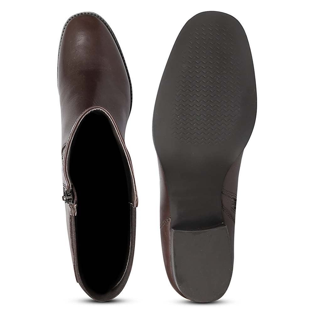 Saint Brown Leather Lace Up Long Boots