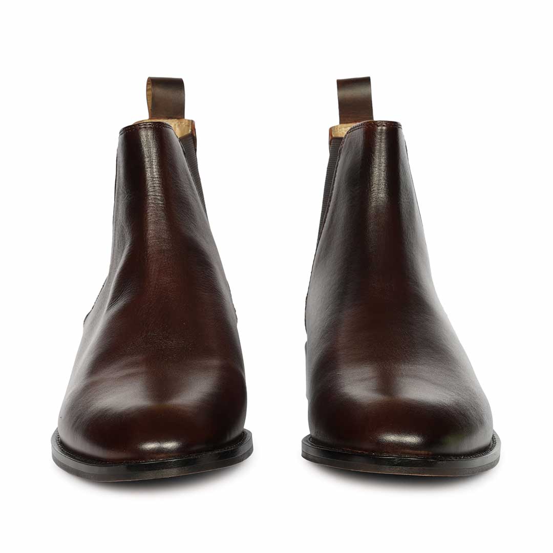 Saint Andrés Brown Vachetta Leather Chelsea Boots