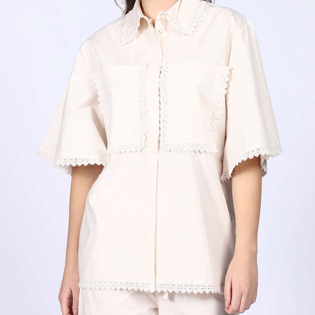 Saint Aurora Ivory Cotton Poplin Co-ord Set