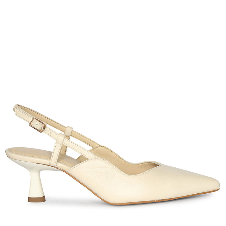 Saint Quinn Bone Print Leather Pumps