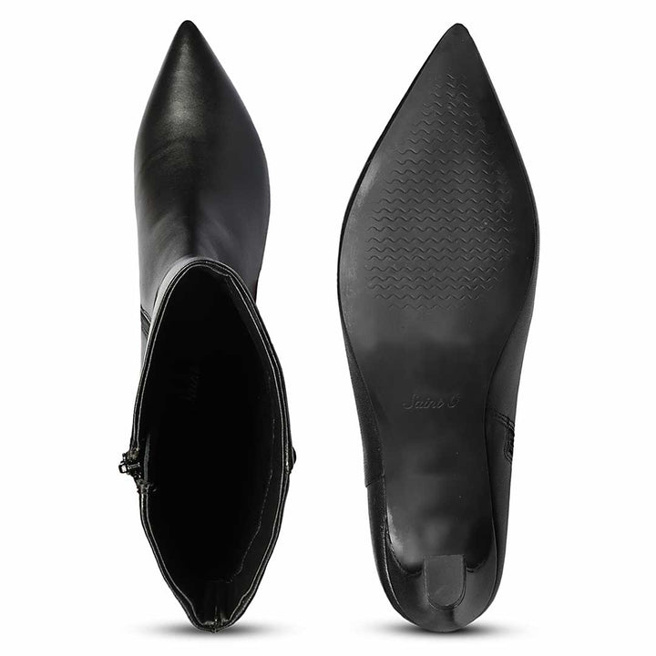 Saint  Black Leather Long Boots