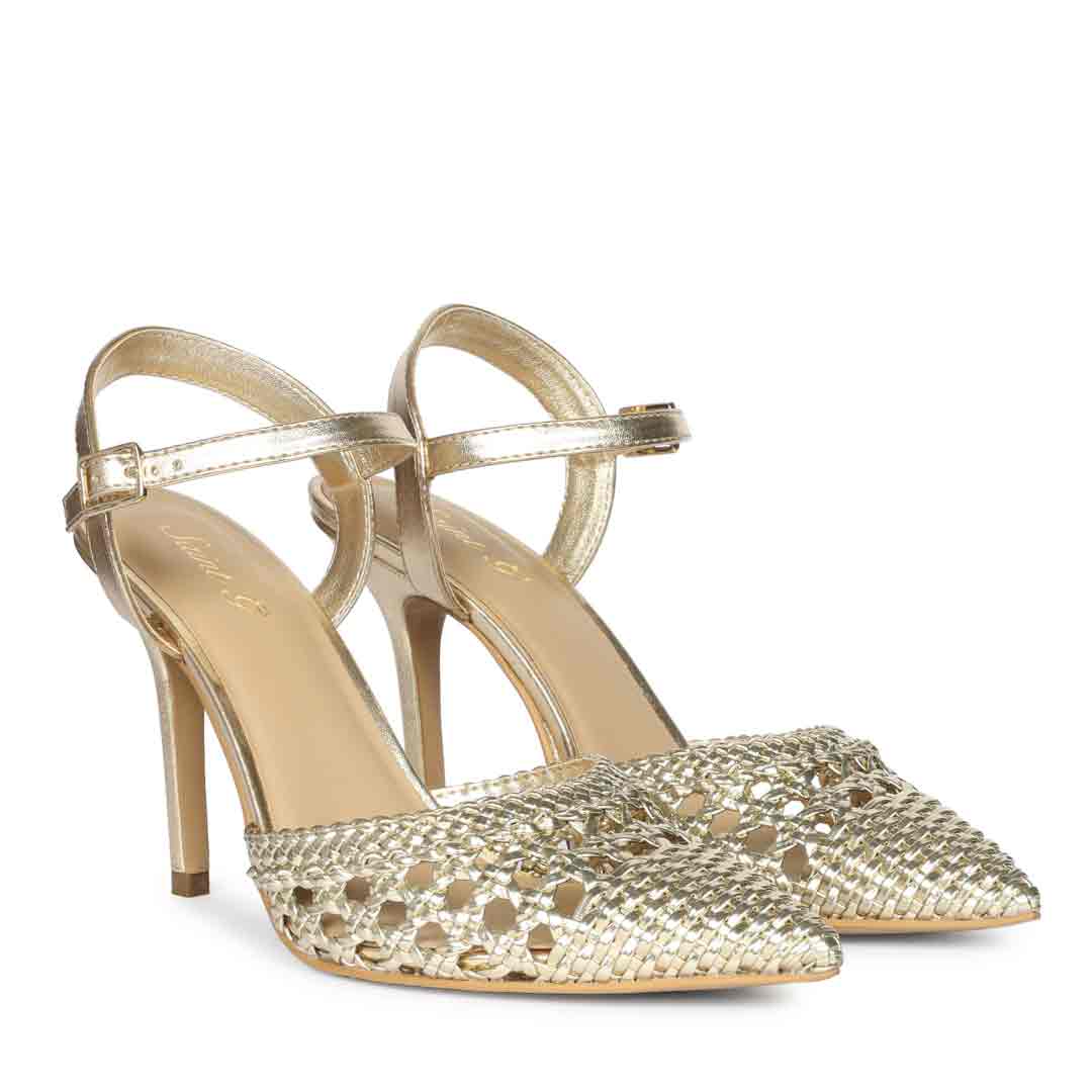 Saint Kylie Silver Crystal Bow Hot Pink Leather Pumps
