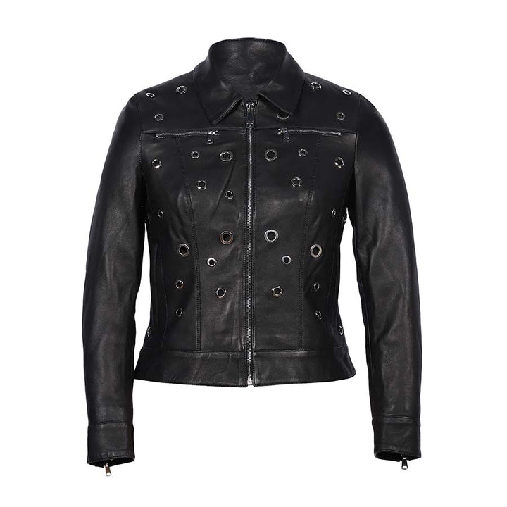 Saint Bryony Women Black Leather jacket