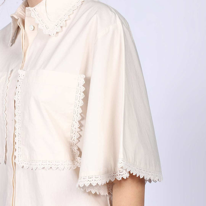 Saint Aurora Ivory Cotton Poplin Co-ord Set