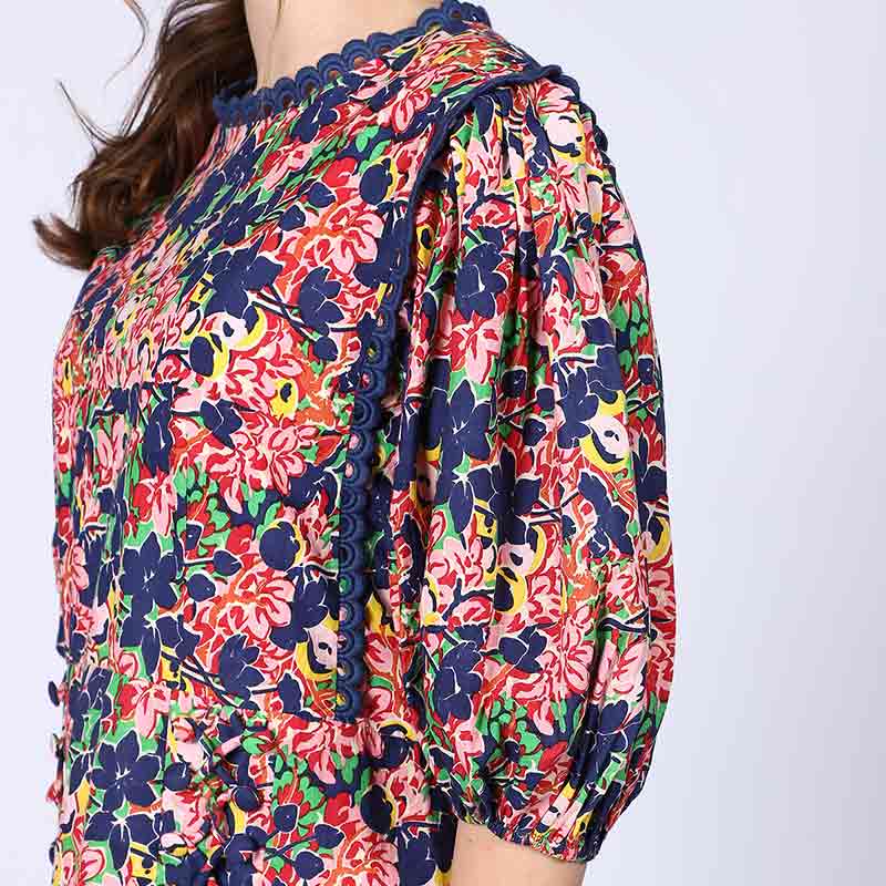 Saint Solene Womens Multi Cotton Lining Short Dress