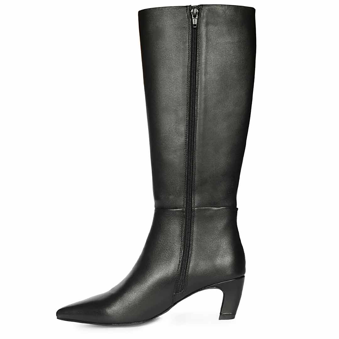 Saint  Black Leather Long Boots