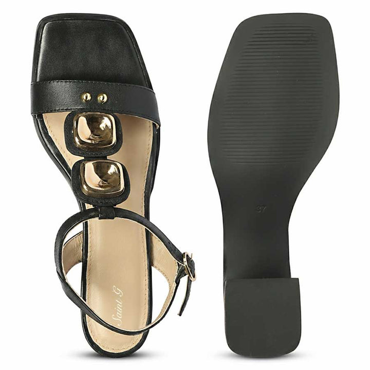 Durable Leather Block Heels for Women
