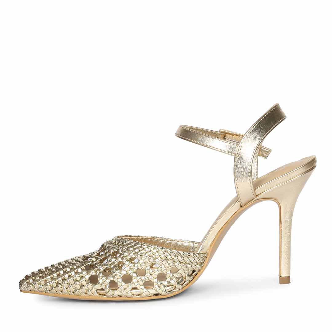 Saint Kylie Silver Crystal Bow Hot Pink Leather Pumps