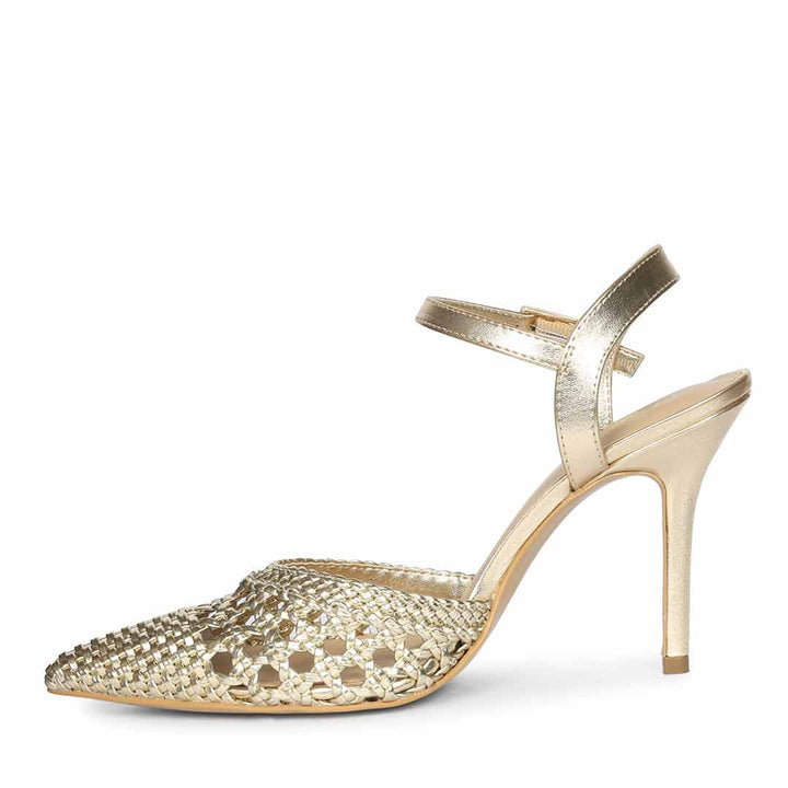 Saint Kylie Silver Crystal Bow Hot Pink Leather Pumps