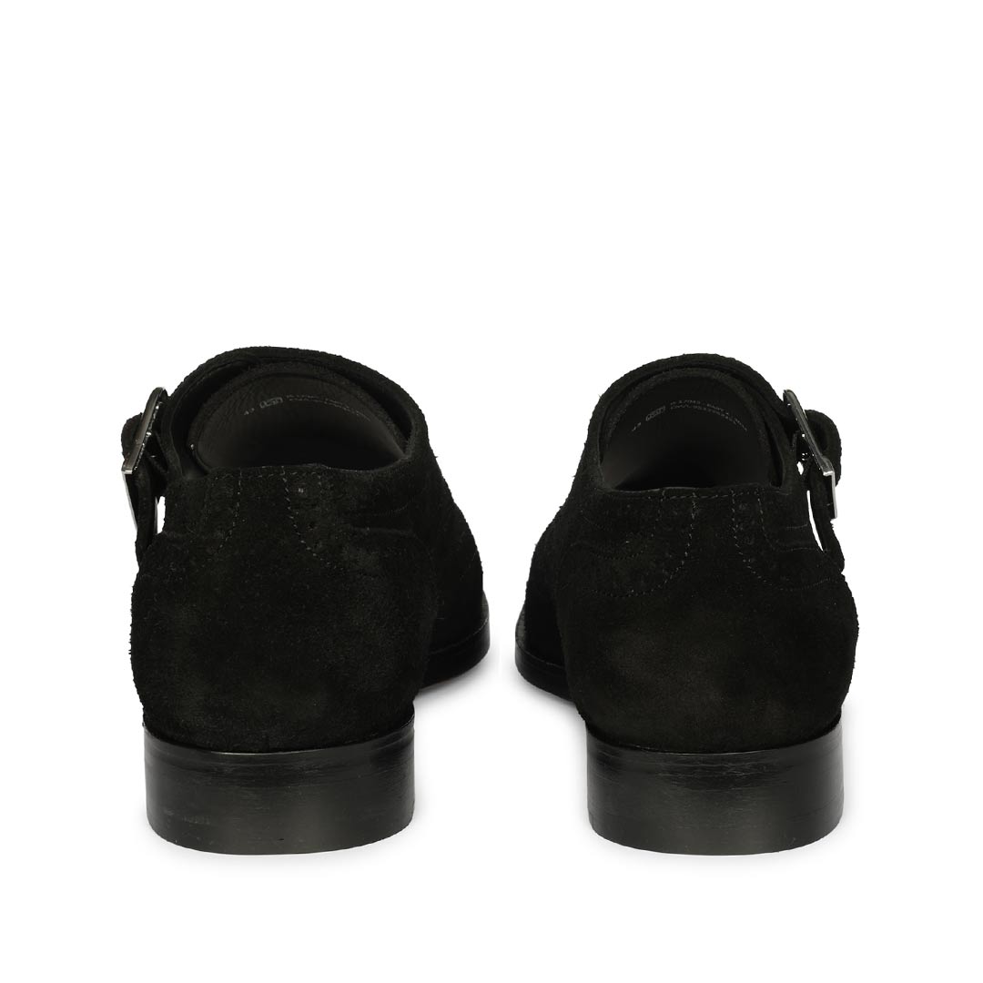 Saint Mathis Black Suede Leather Shoes