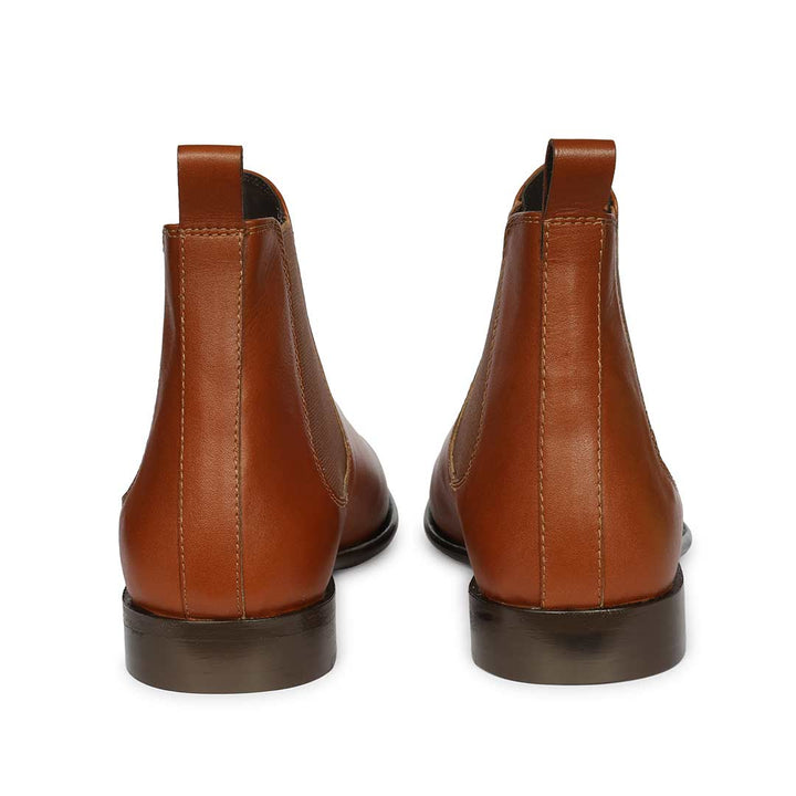 Saint Lucien Tan Leather Chelsea Boots