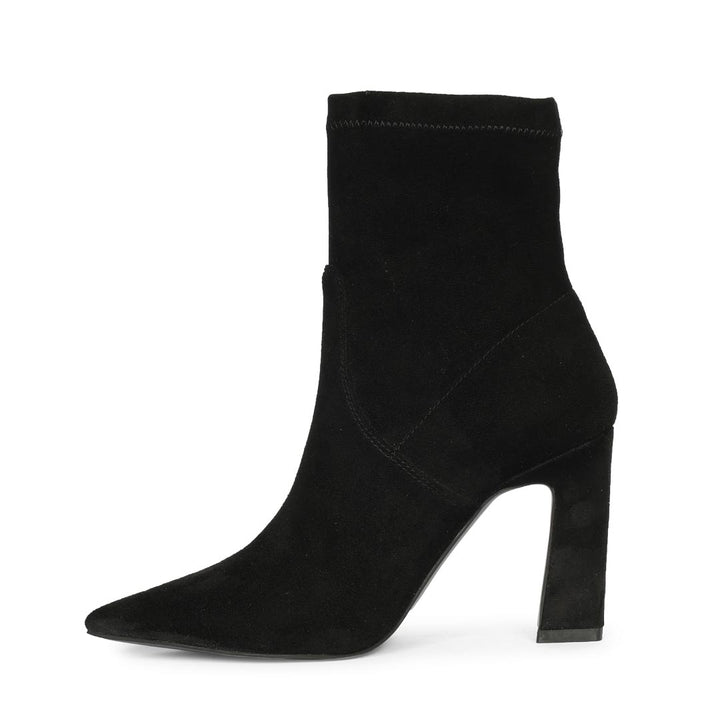 Saint Black Leather Ankle Boots
