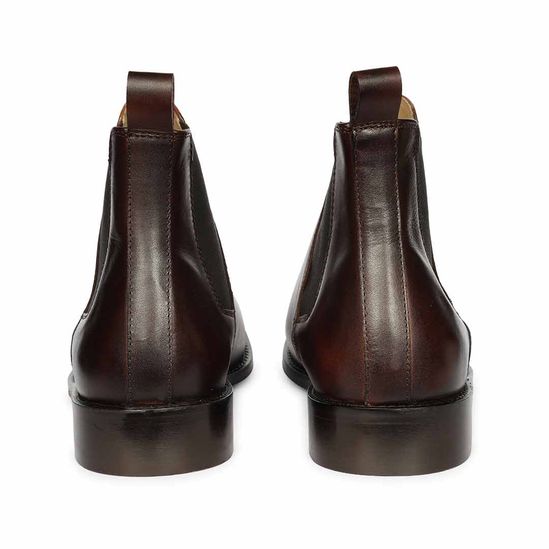 Saint Andrés Brown Vachetta Leather Chelsea Boots