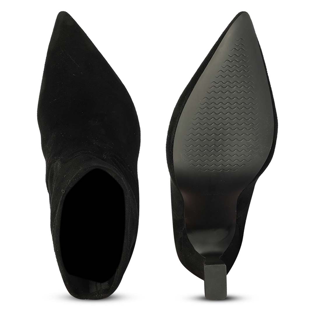 Saint Black Leather Ankle Boots
