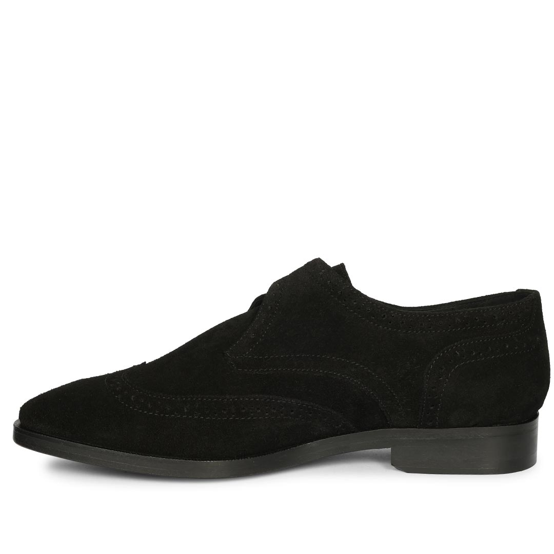 Saint Mathis Black Suede Leather Shoes