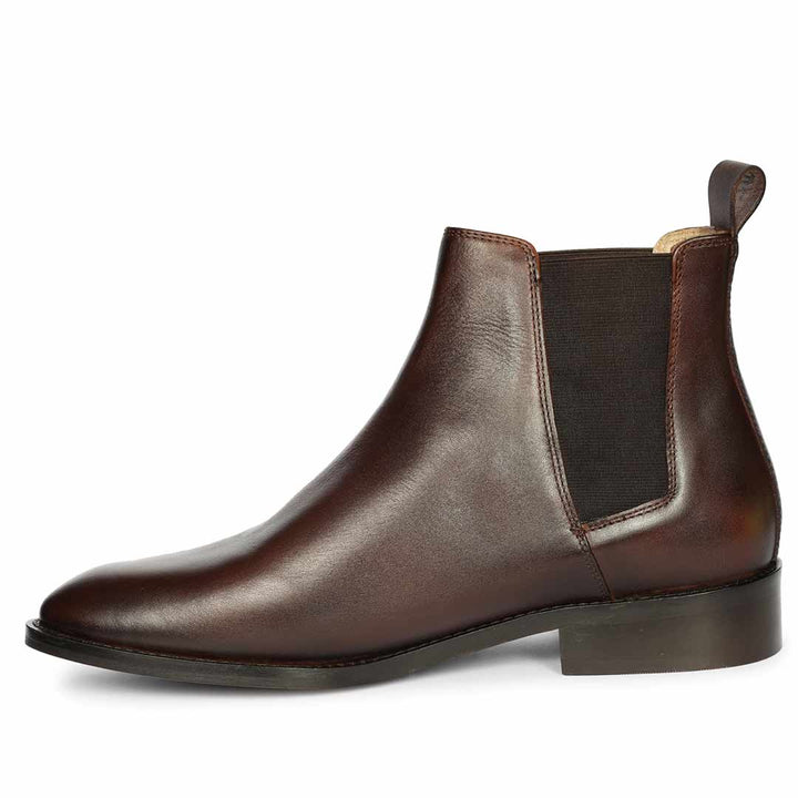 Saint Andrés Brown Vachetta Leather Chelsea Boots