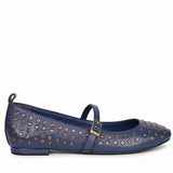 Saint Aleah Navy Studded Ballerina