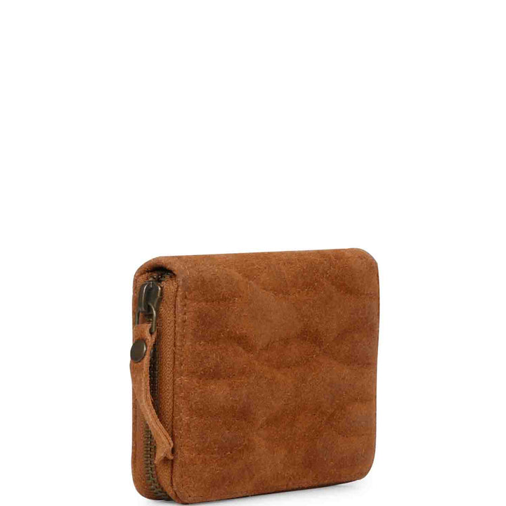 Favore Tan Leather Textured Purse