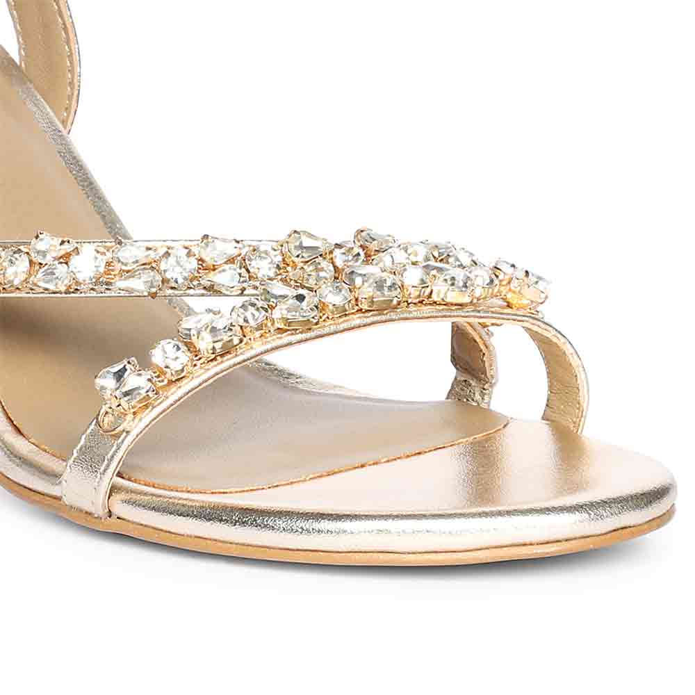 Women's Designer Gold Stilettos
