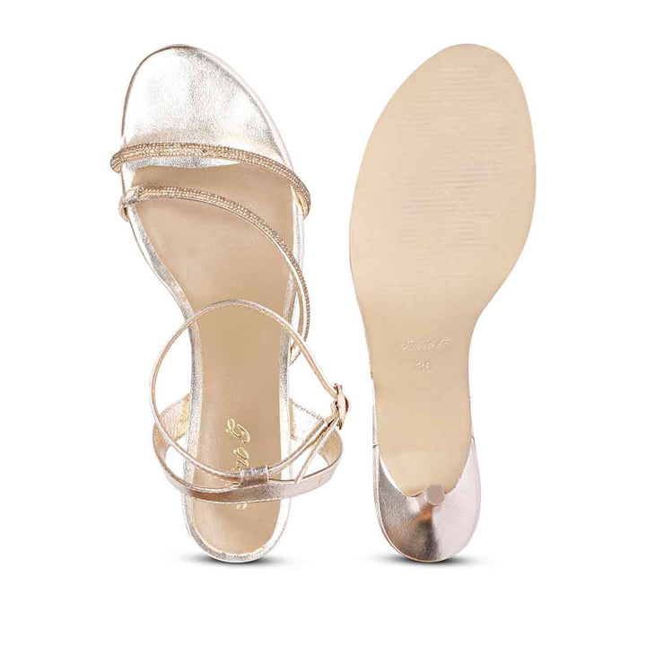 Women's Designer Gold Heels