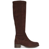 Saint Amy Brown Stretch suede Knee High Boots