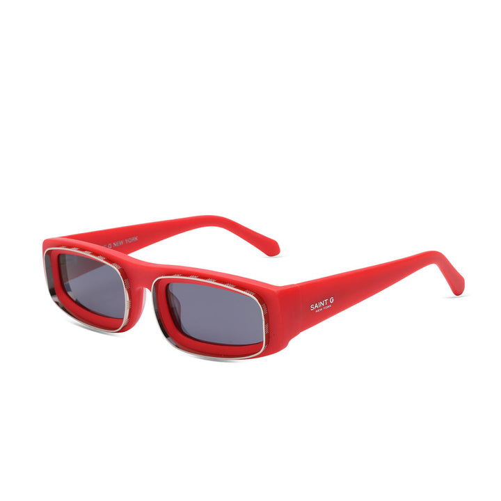 Red Oval Sunglasses